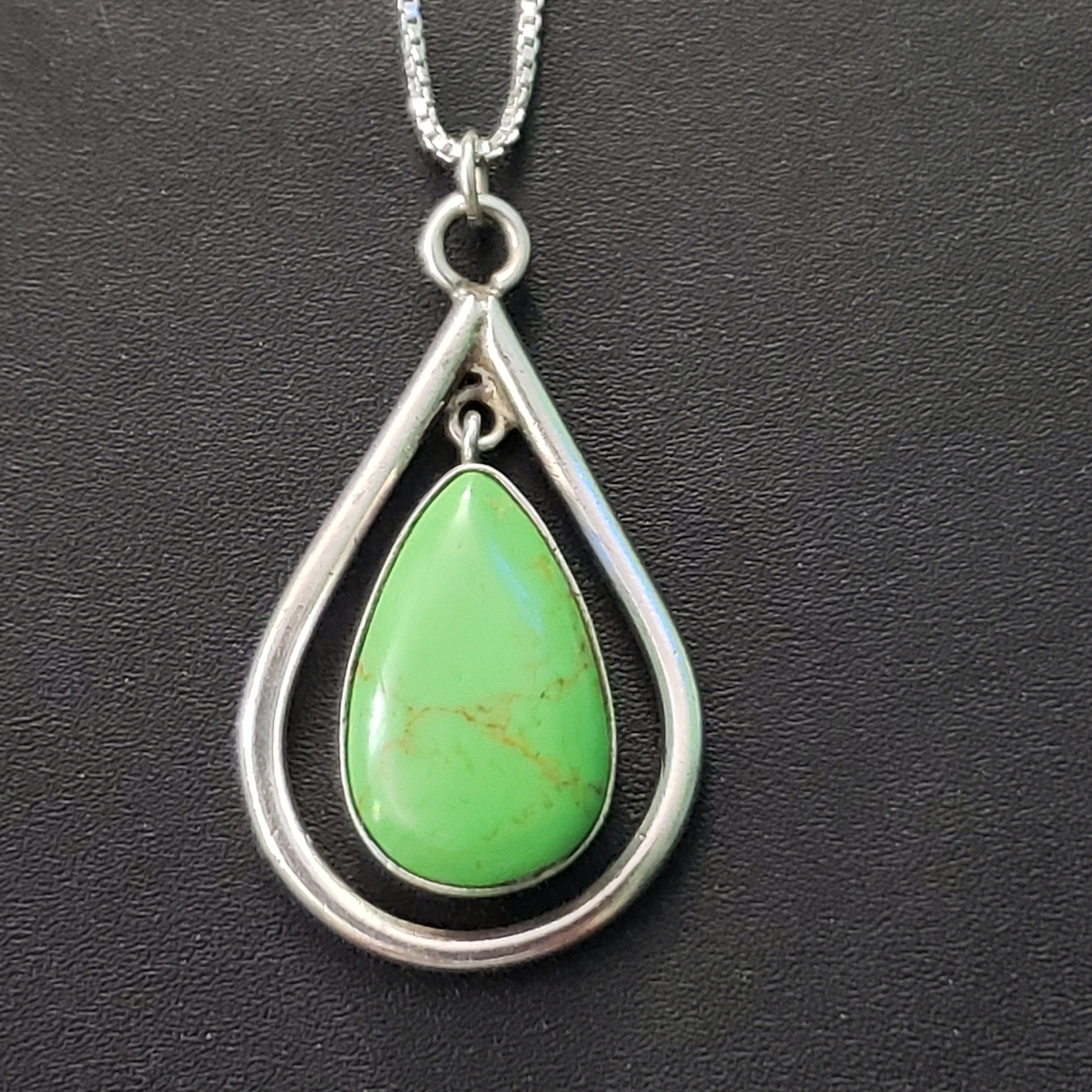 Vintage Large Sterling Mexico TJ 57 Marked Pendant